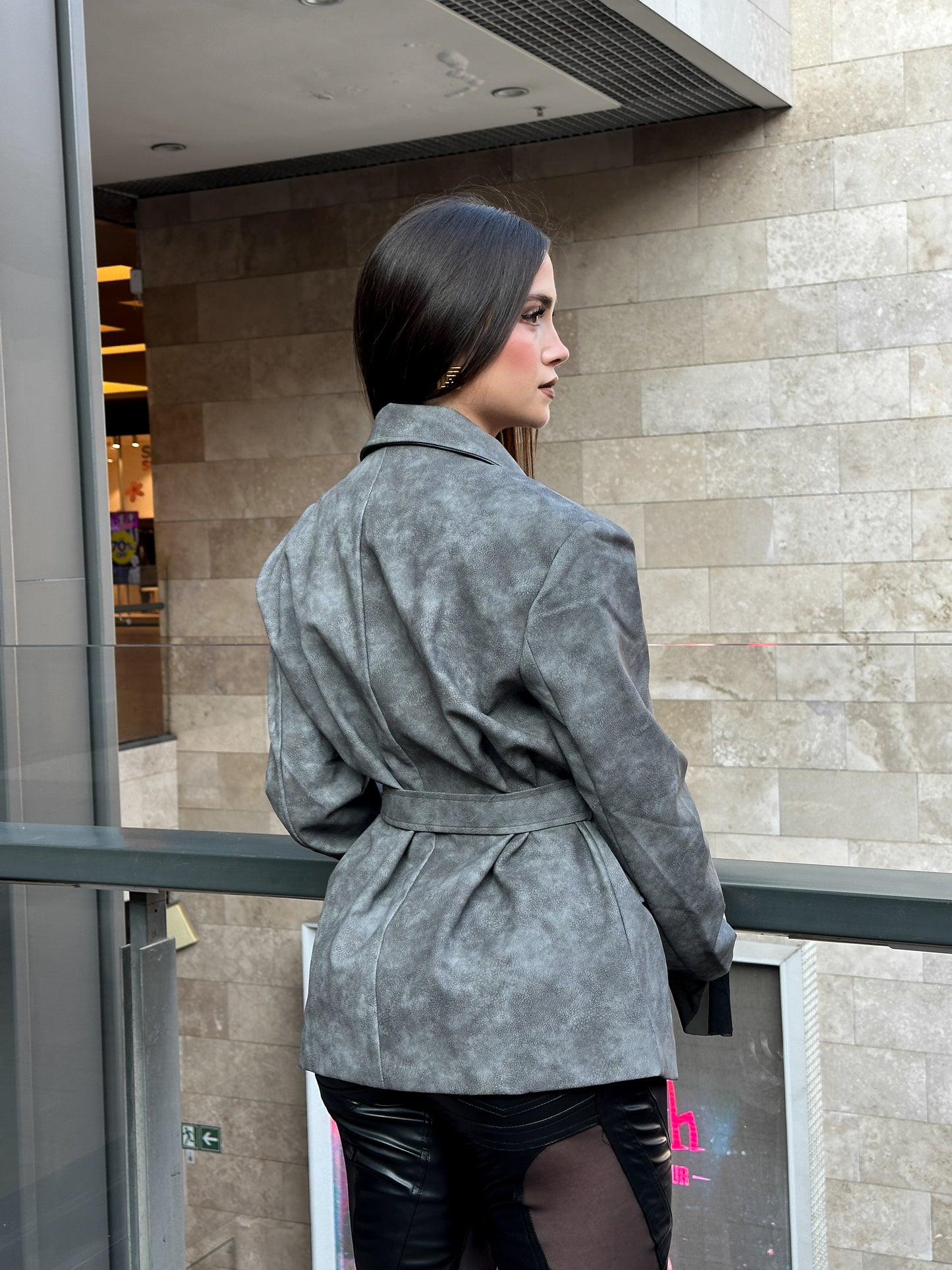 Blazer Gris PU